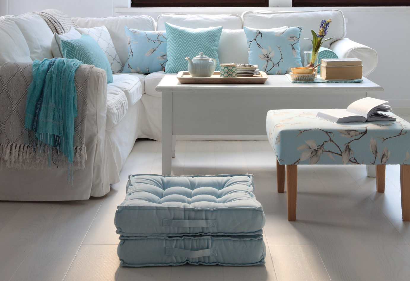 Nappali blue&white