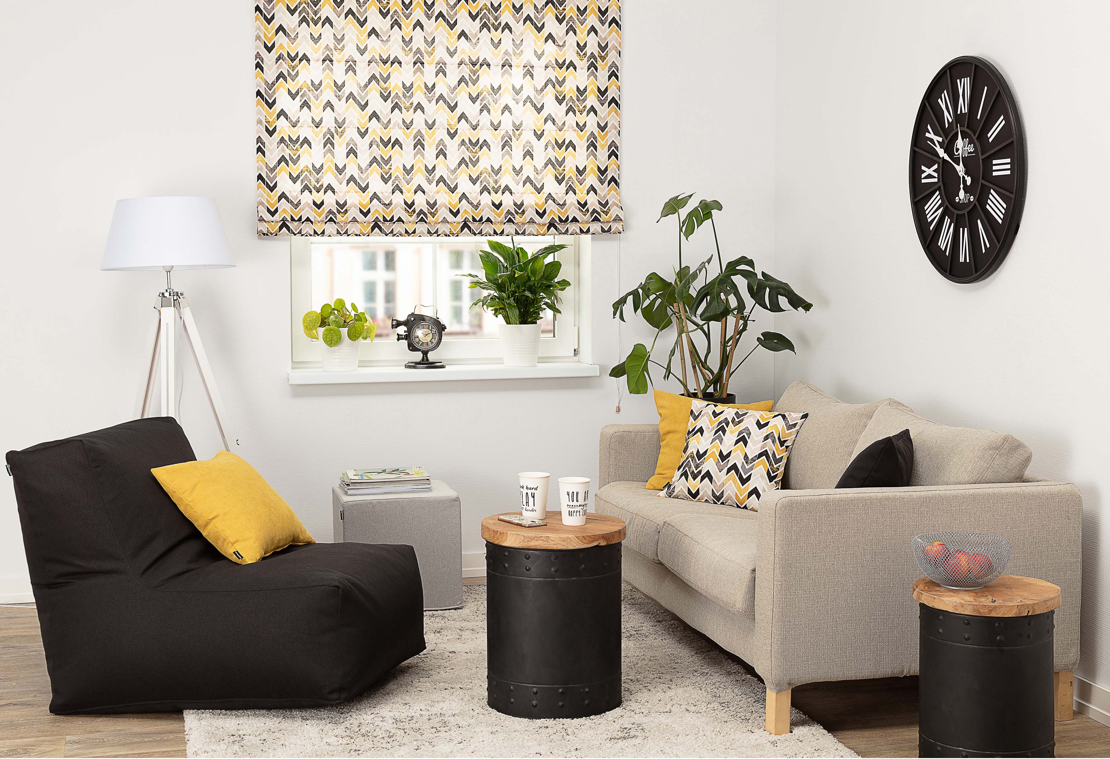 Studio apartment - odważne kolory i wzory
