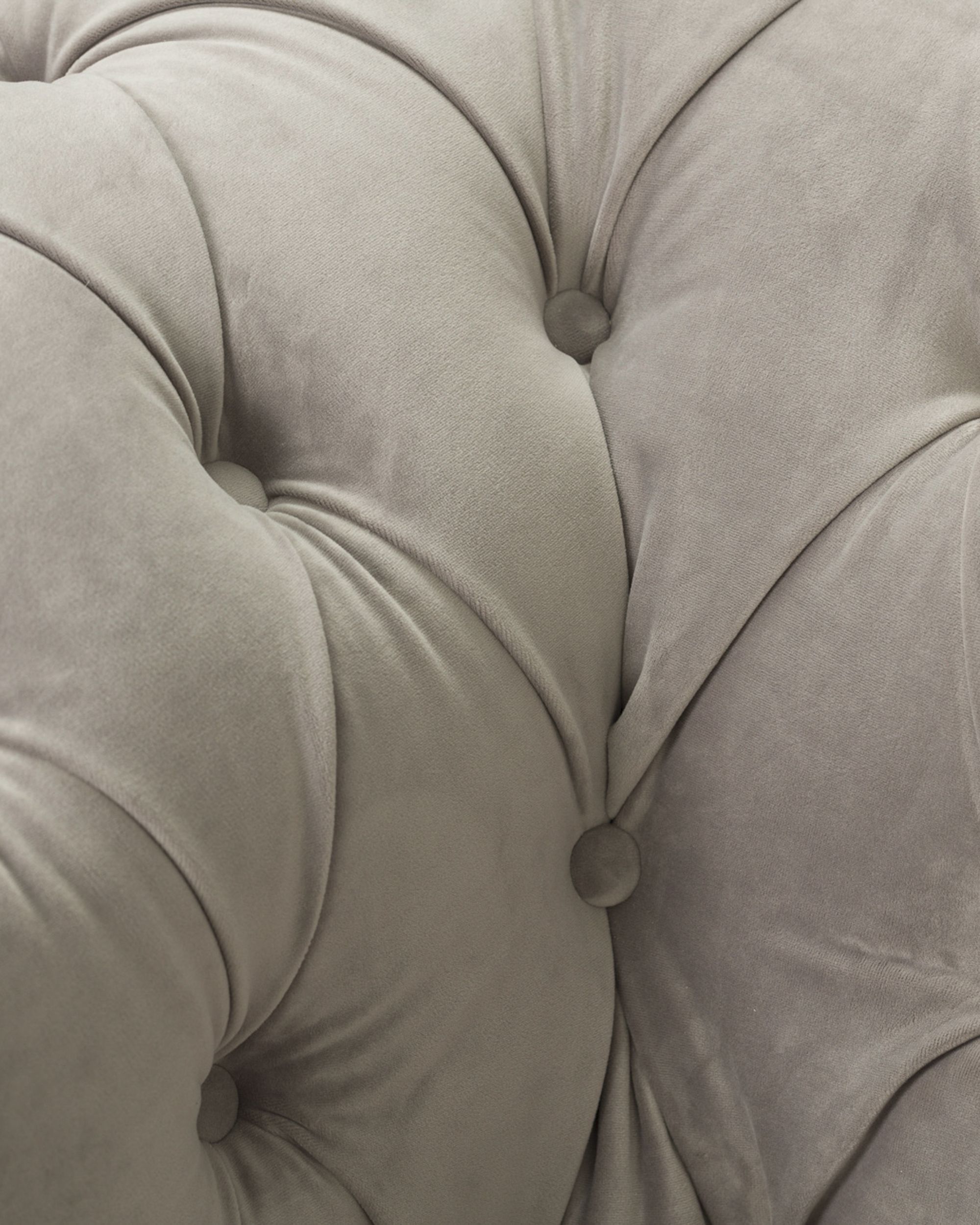 Chesterfield Classic bársony fotel világosszürke 118x96x77cm (hover)