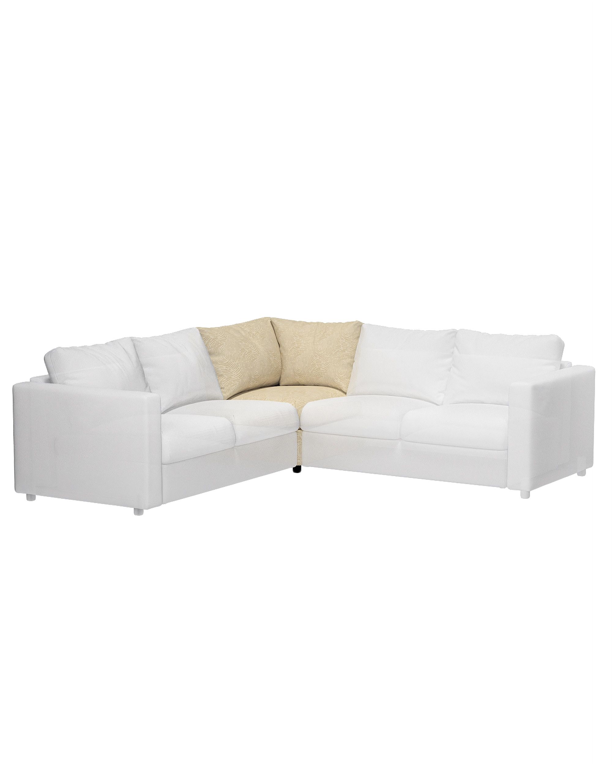 Huzat a Vimle sarokelemhez termék színe bézs szövet fényes, fonott, mintás