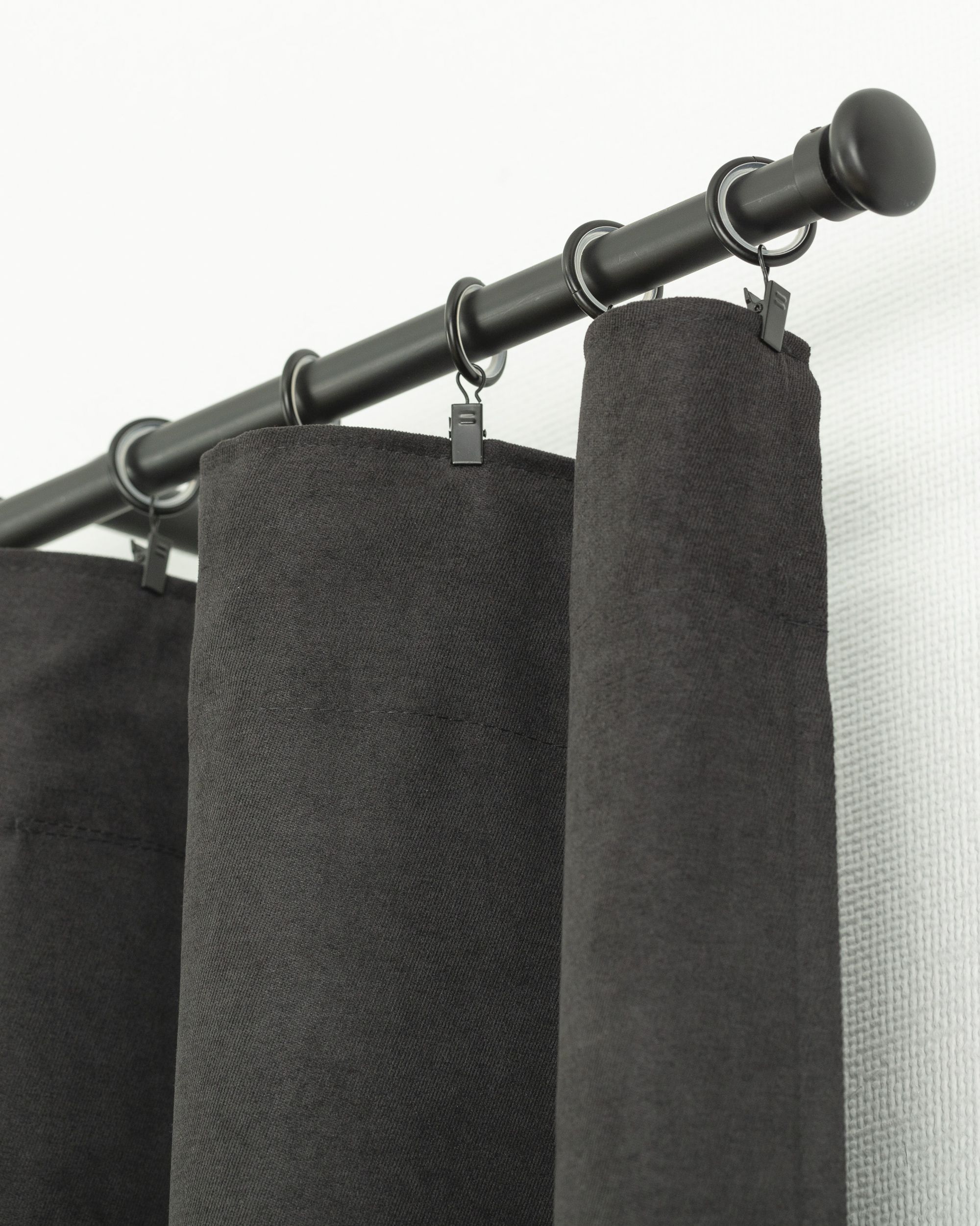 BASIC Chenille kész függöny redőzőszalagon 140x260 cm tengerészkék 1 db