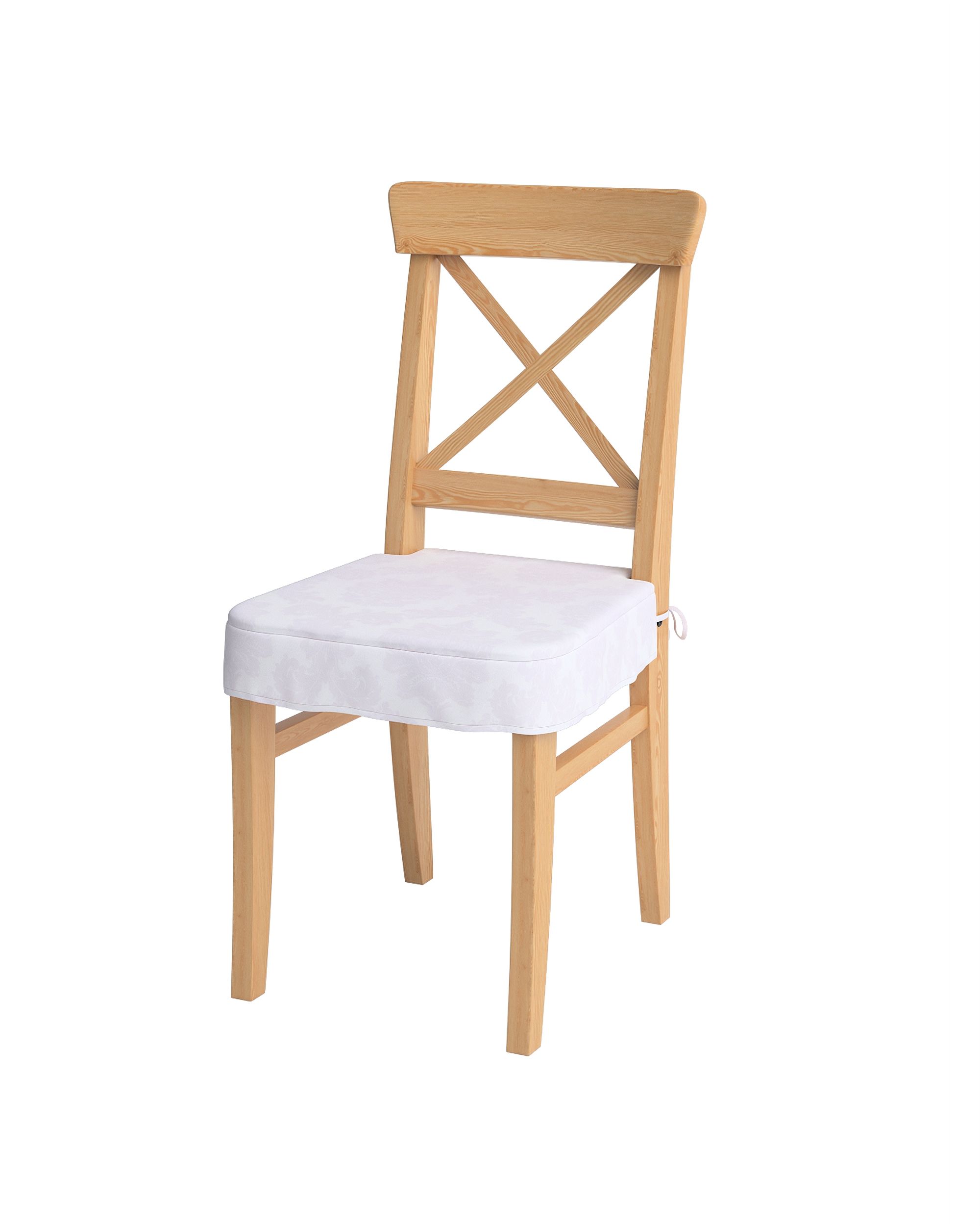 Ülőpárna Ikea Ingolf termék színe fehér szövet fényes, fonott, mintás