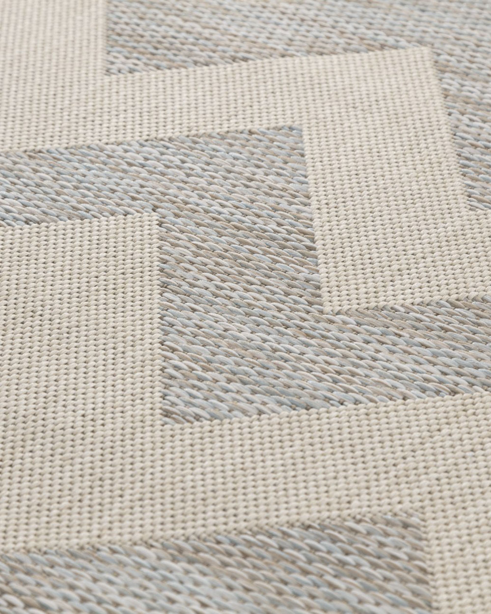 Modern Chevron szőnyeg bézs/jégkék 160x230 cm (hover)