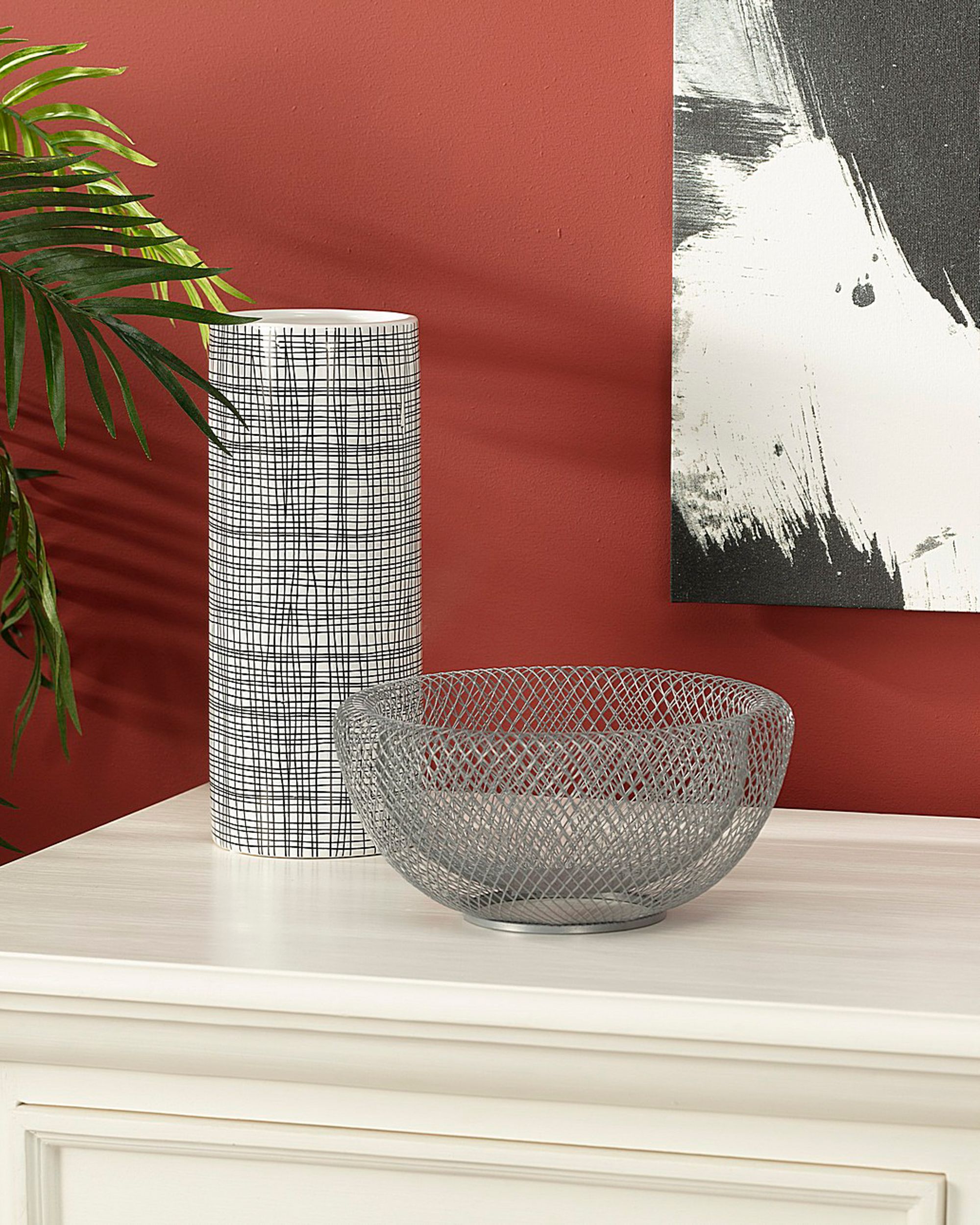 Wire ezüst tál 24 cm (hover)