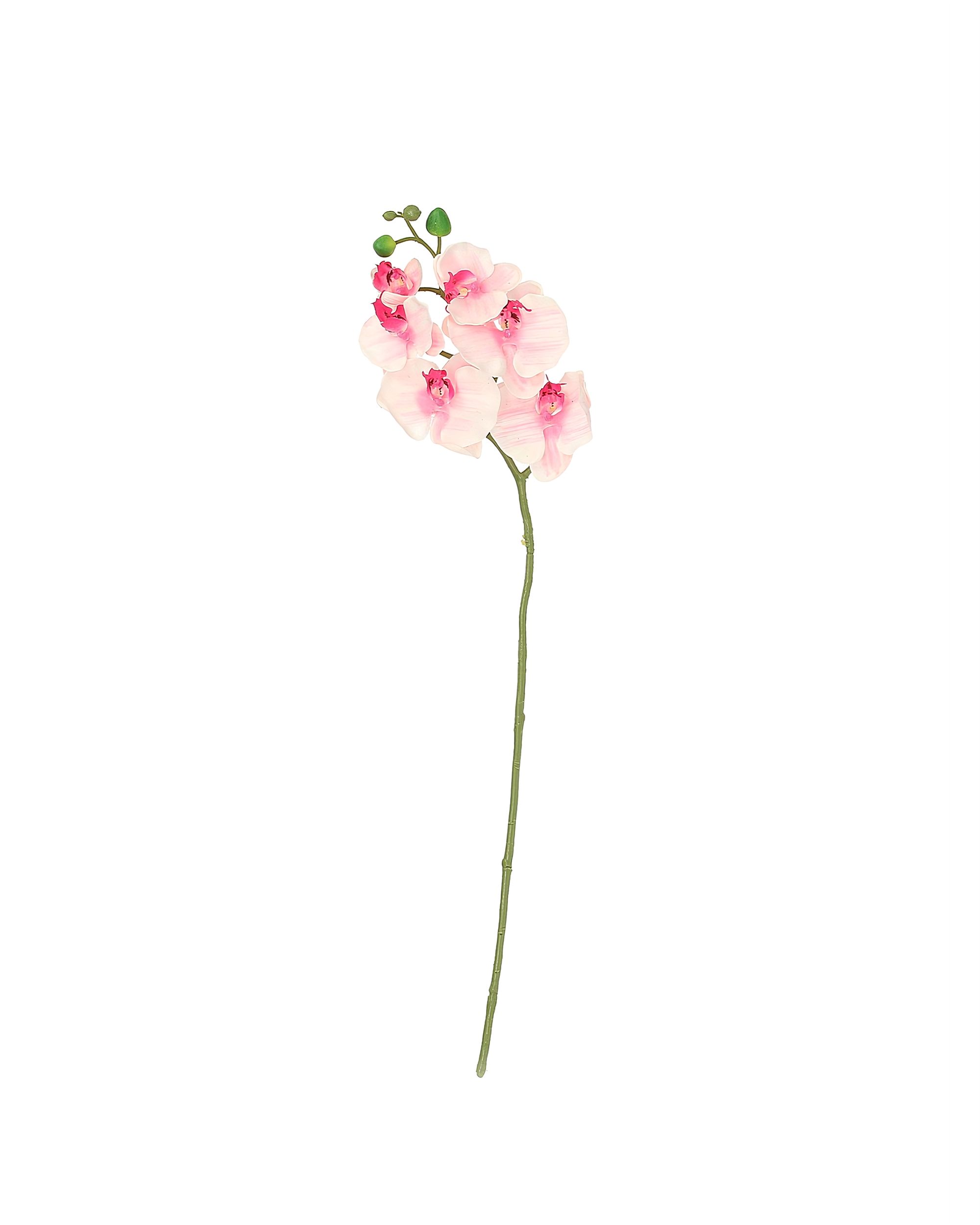 Orchidea ág 65 cm világos rózsaszín