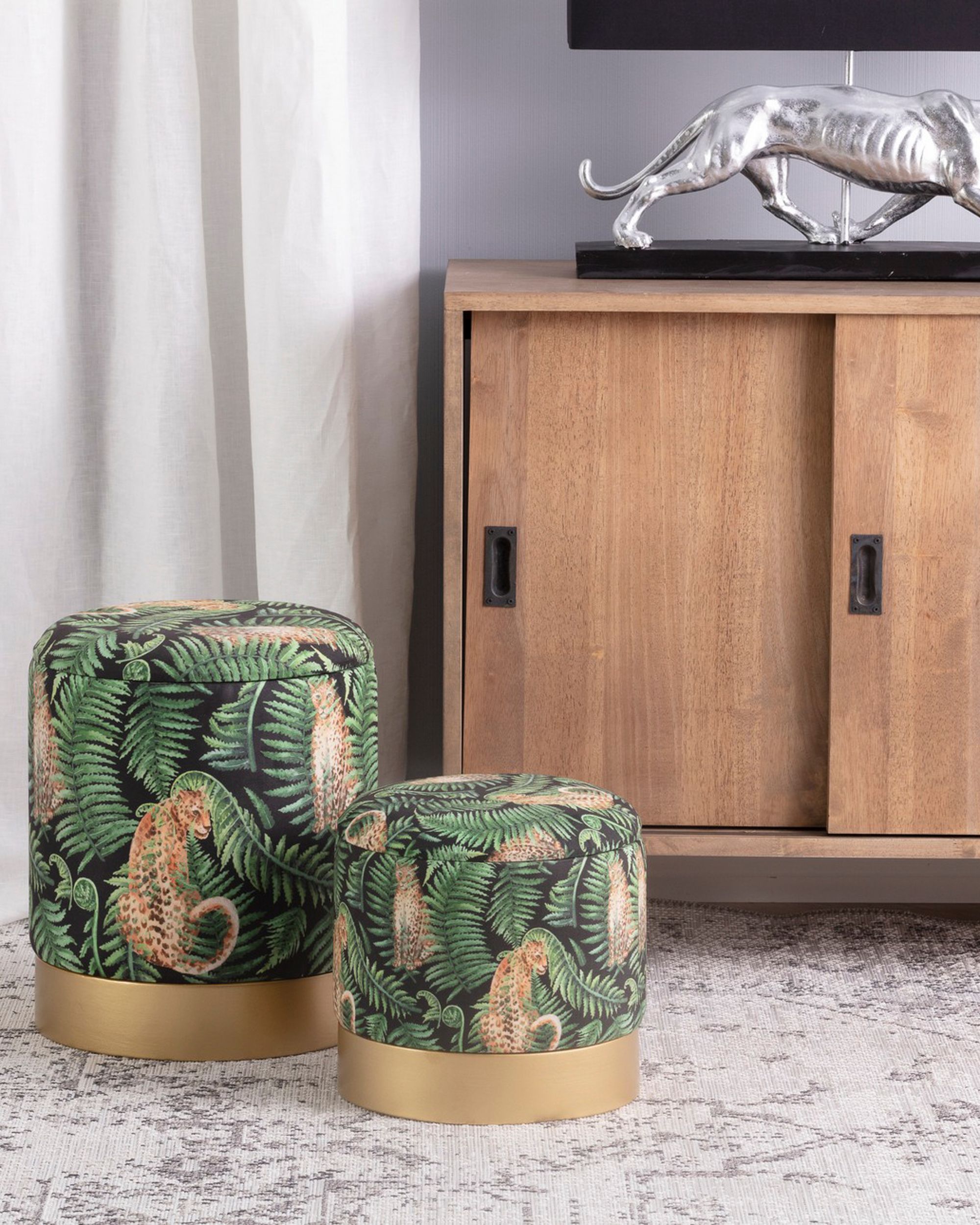 Wild Cat arany puff szett - 2 db (hover)