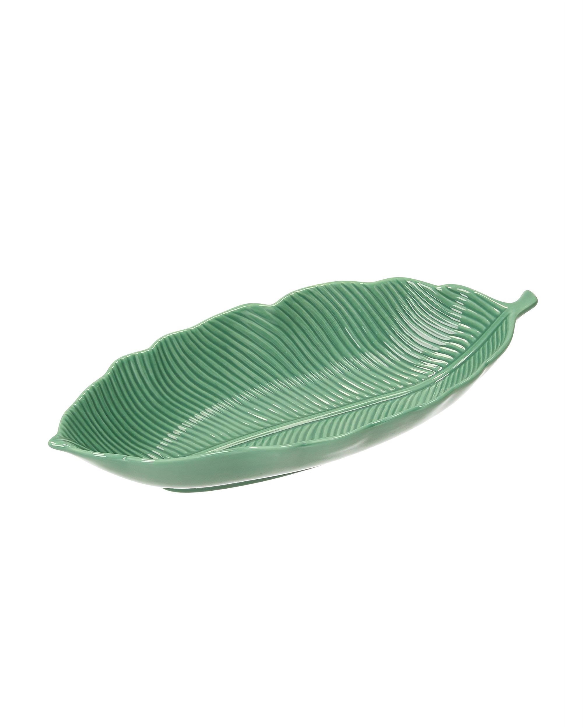 Jungle Leaves világoszöld porcelán tálka