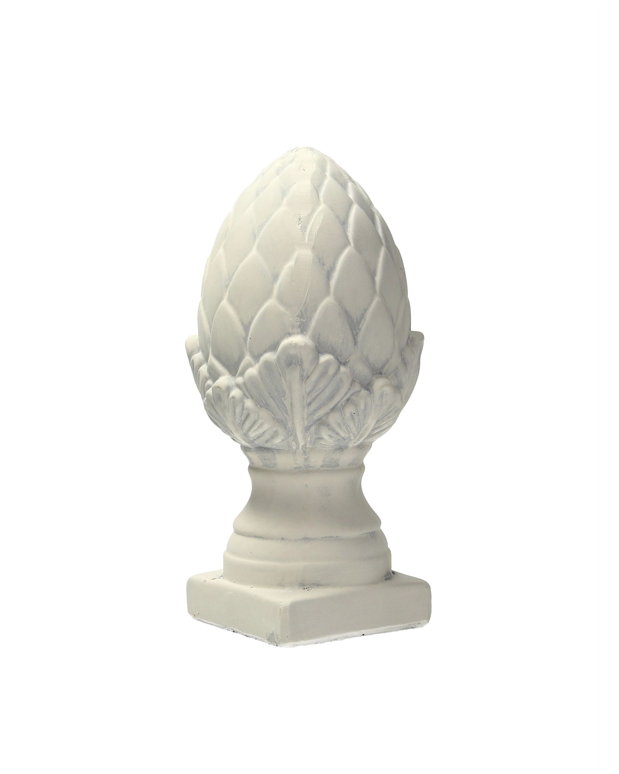 Fehér Cone 26cm dekorációs toboz