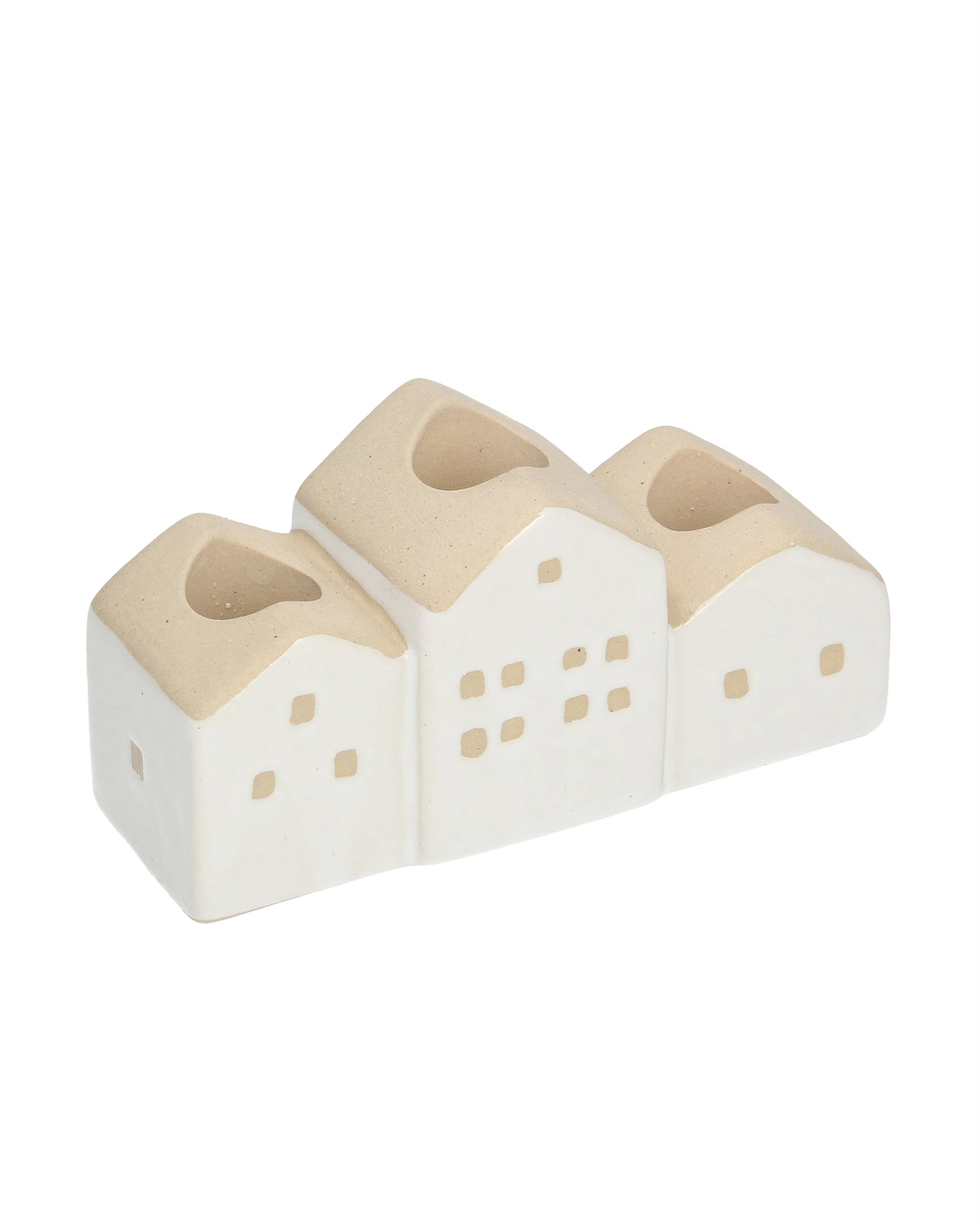 Hauses Gyertyatartó 13x5x7cm fehér