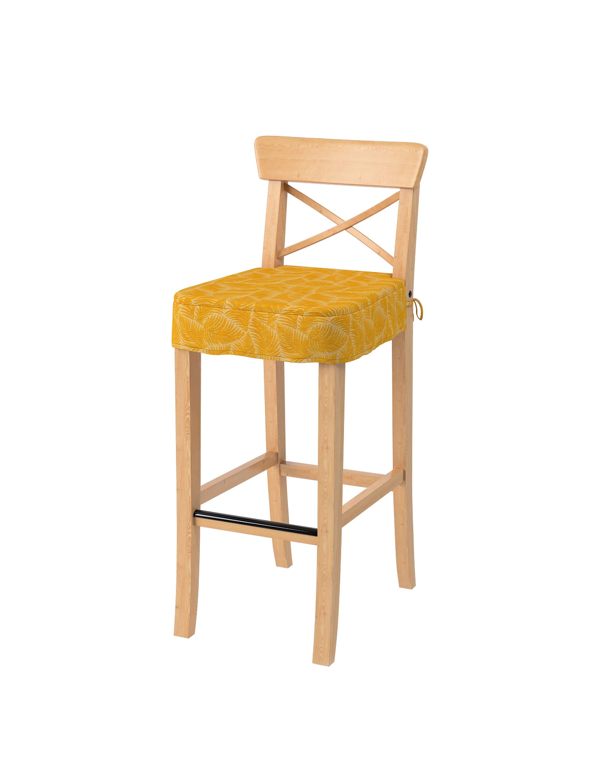 Ülőpárna Ikea Ingolf bárszékhez termék színe sárga szövet fonott, mintás