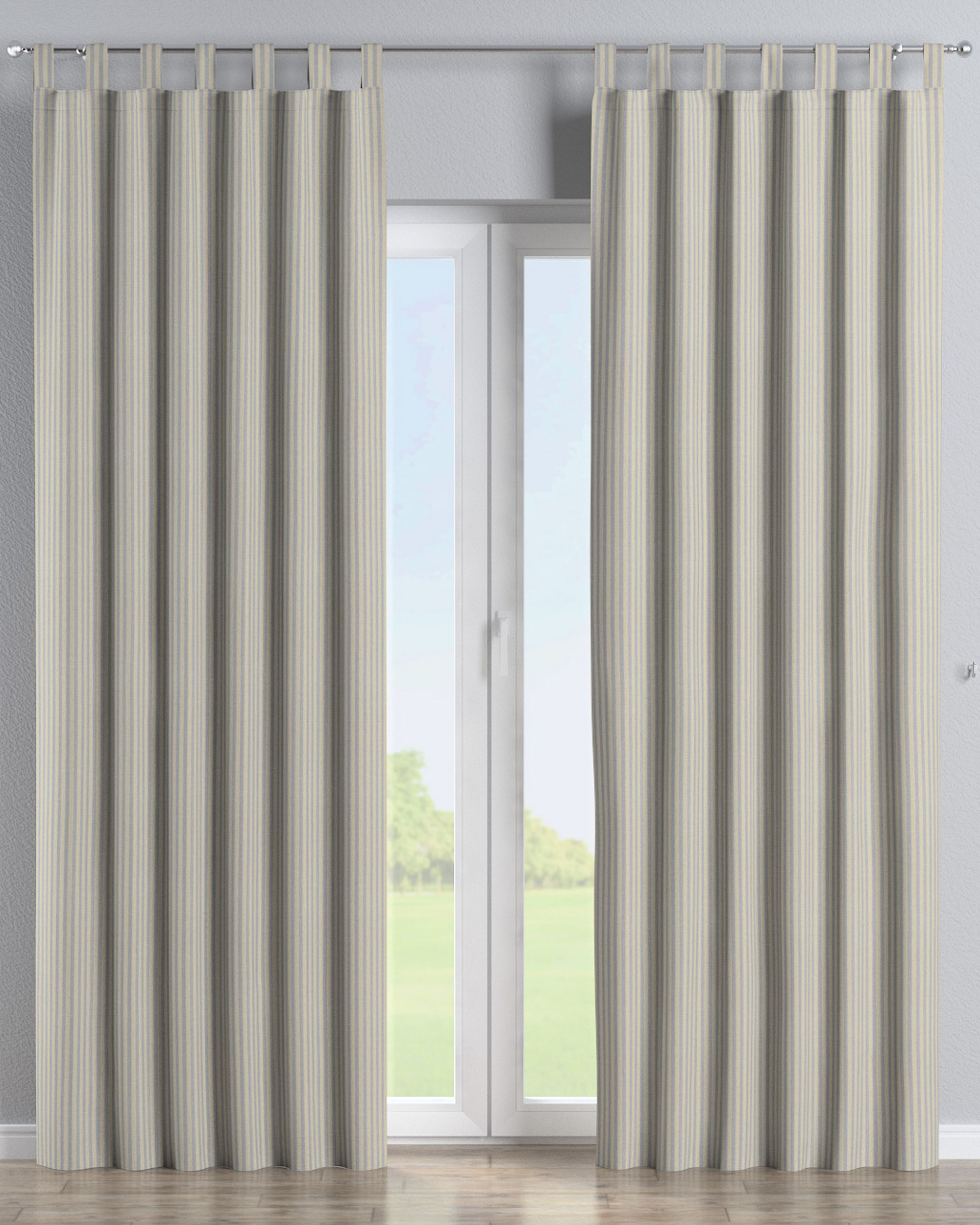 Füles függöny termék színe bézs szövet kültéri outdoor, fonott, mintás