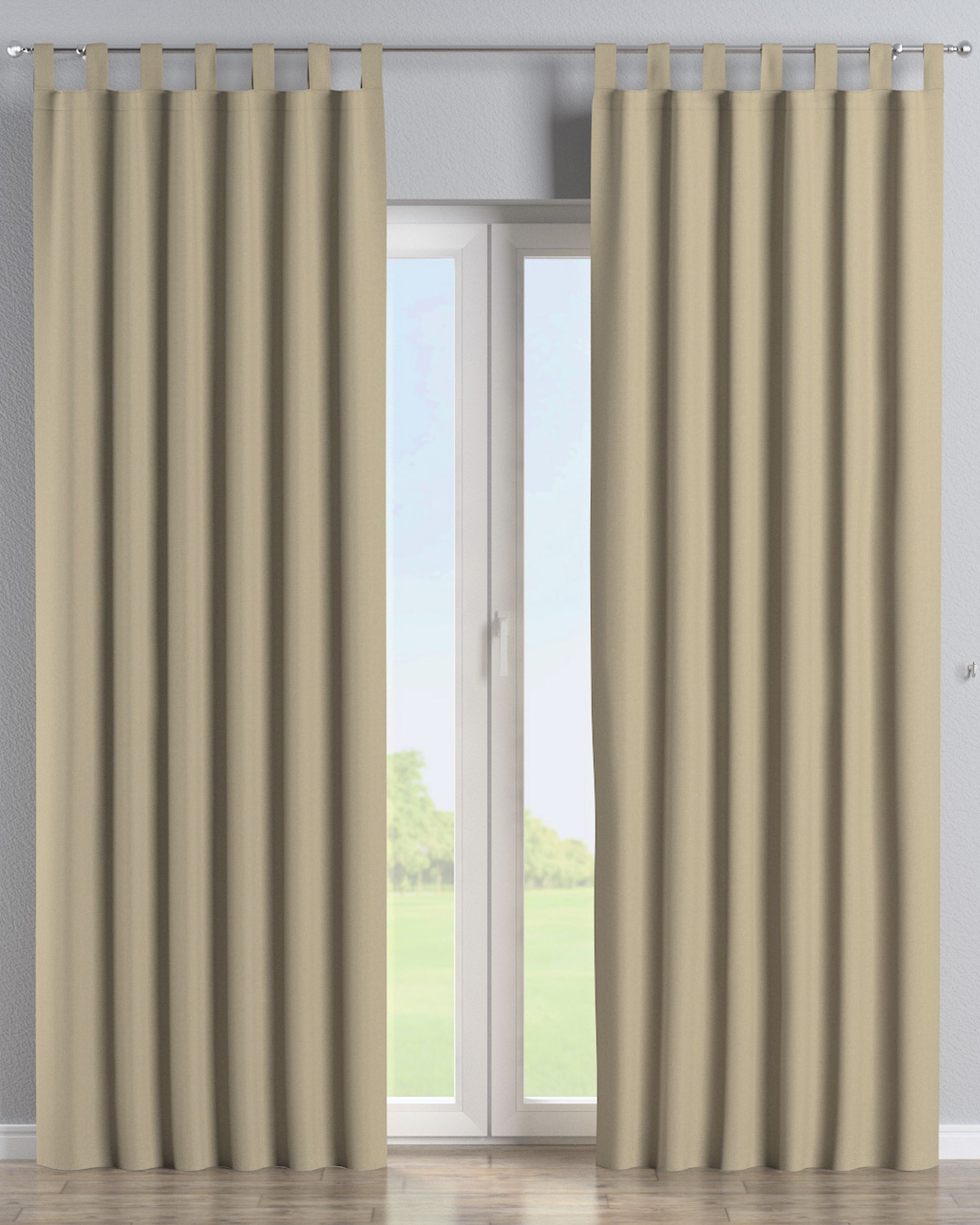 Füles függöny termék színe bézs szövet kültéri outdoor, fonott