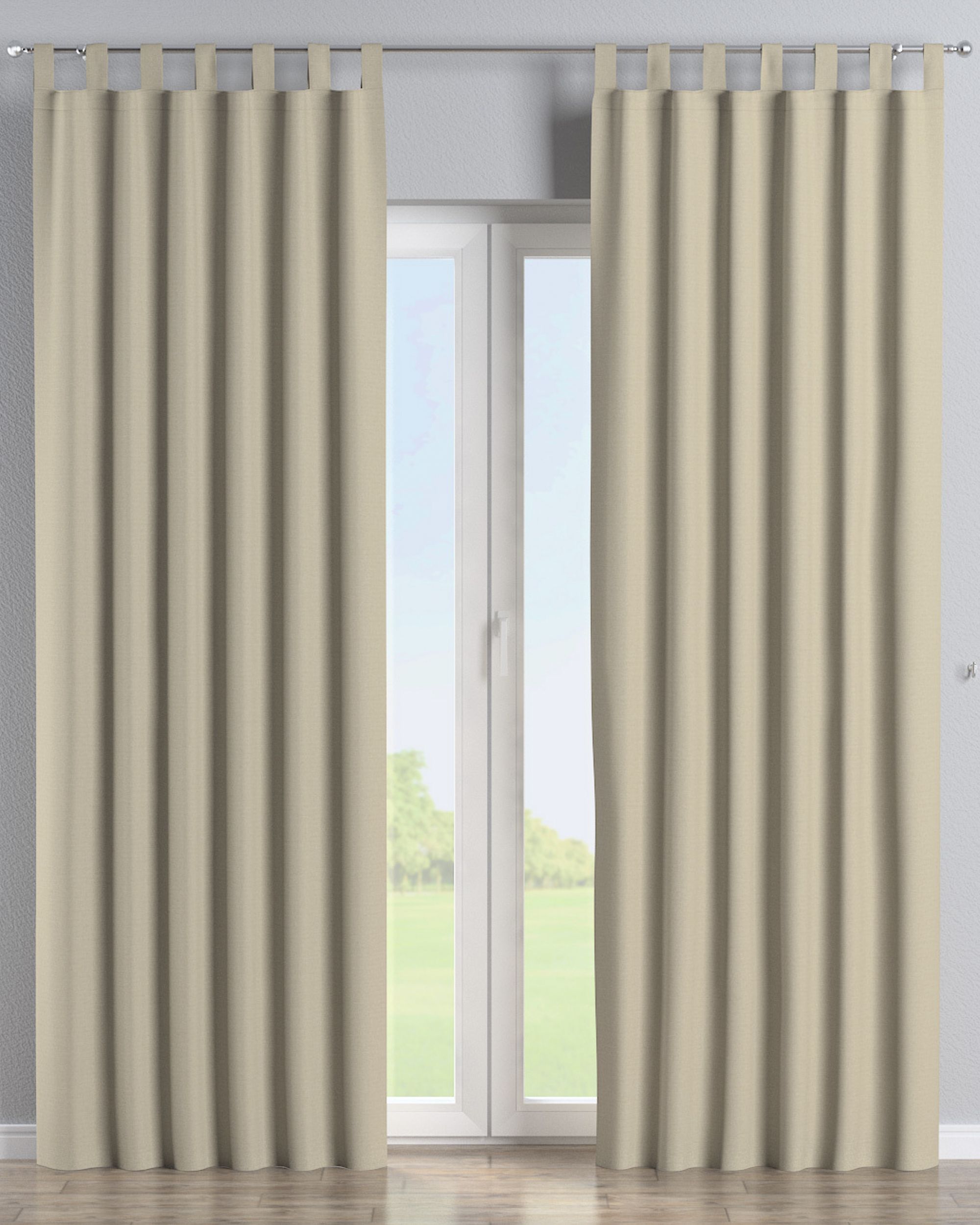 Füles függöny termék színe bézs szövet kültéri outdoor, fonott