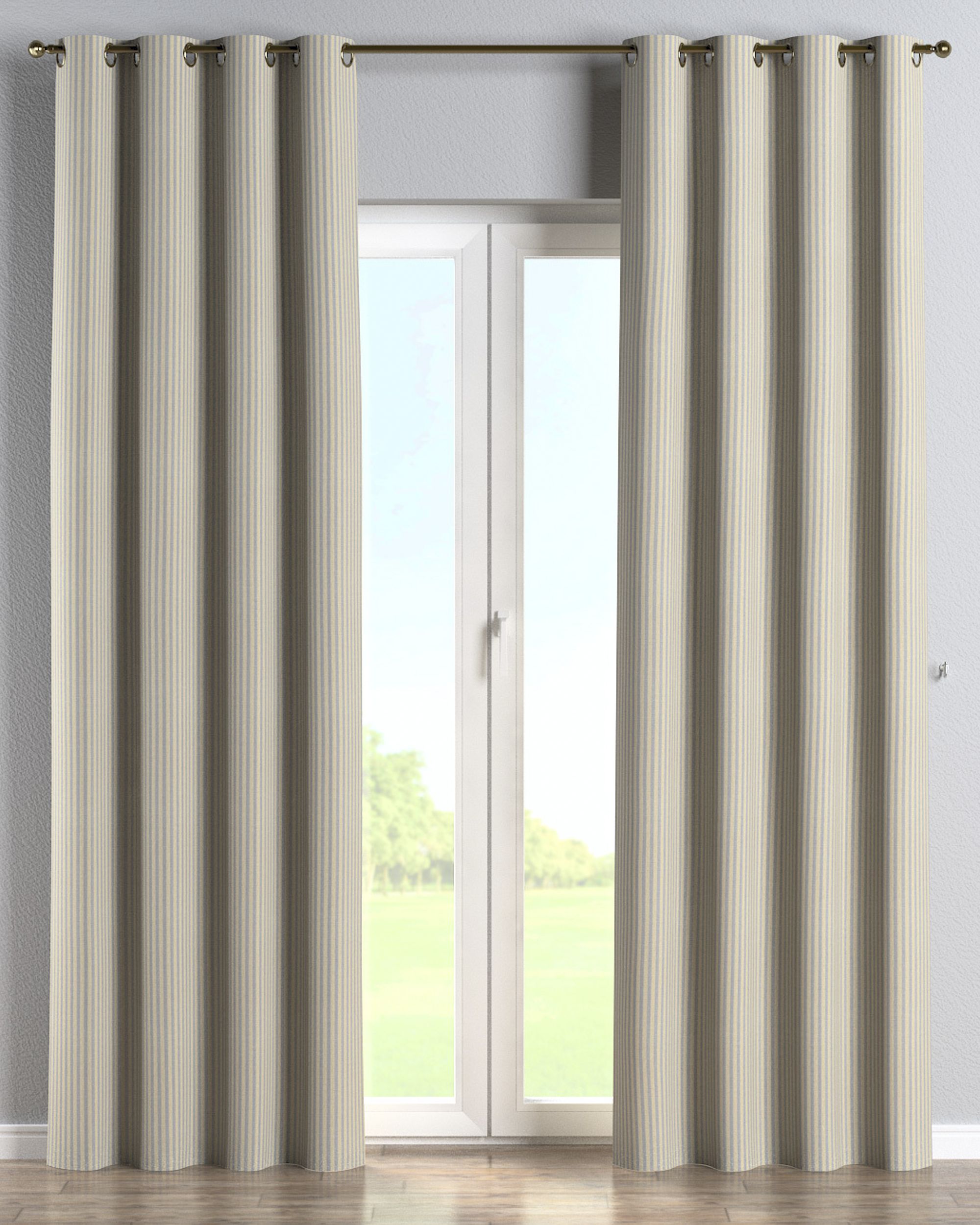 Ringlis függöny termék színe bézs szövet kültéri outdoor, fonott, mintás