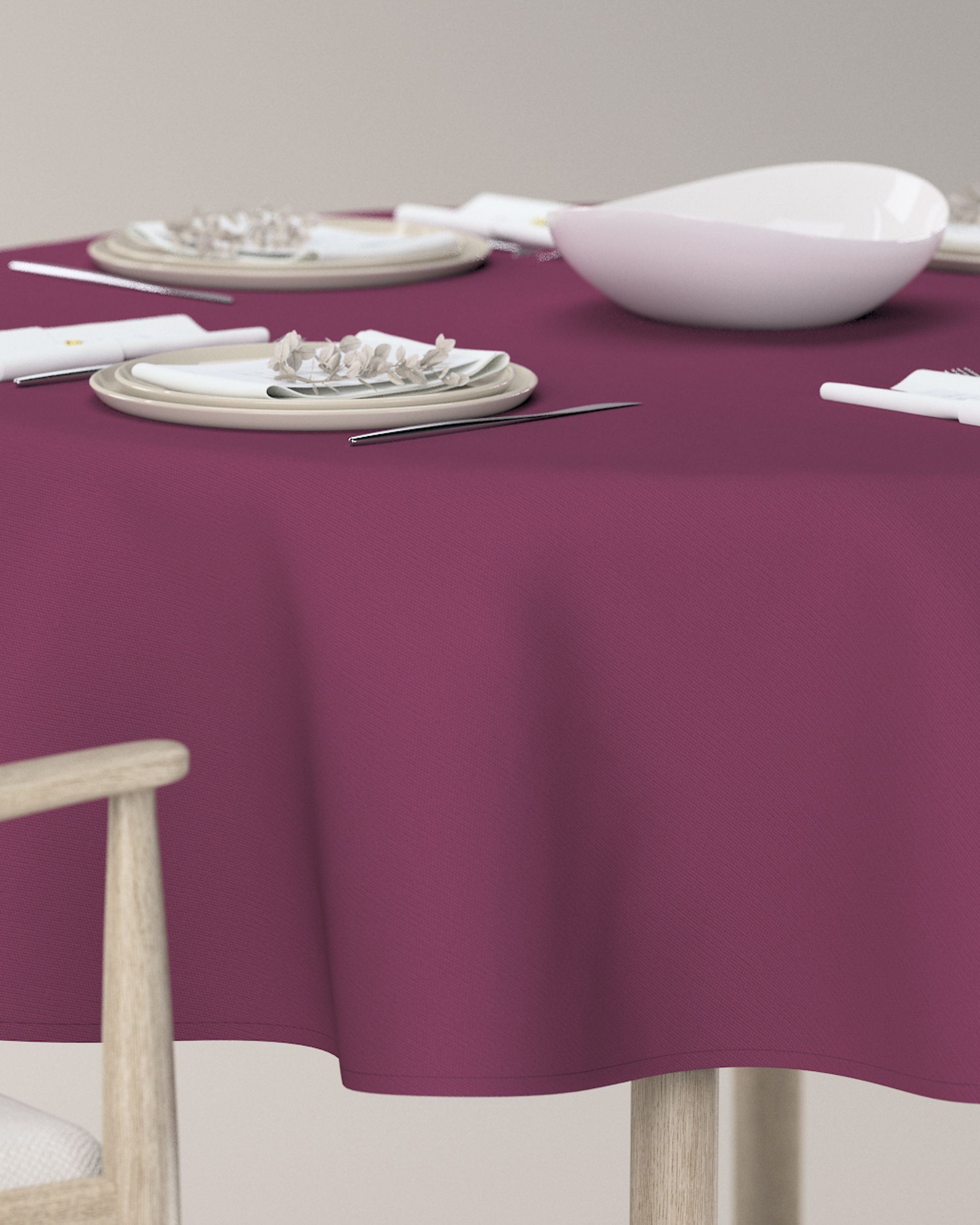 Kerek asztalterítő termék színe szilva (hover)